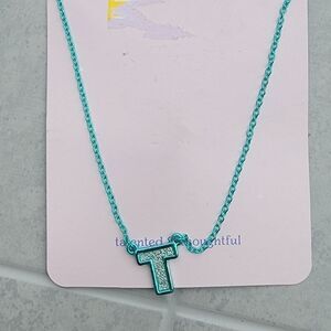 More Than Magic Girls Teal Glitter Modern Fashion Necklace T Locket One Size
